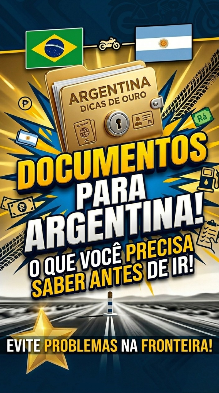 Leia mais sobre o artigo Viagem de Moto para Argentina: Documentos Obrigatórios e Dicas de Fronteira [Atualizado]